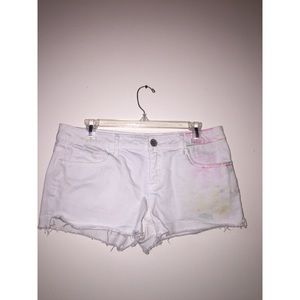 Aeropostale white floral shorts